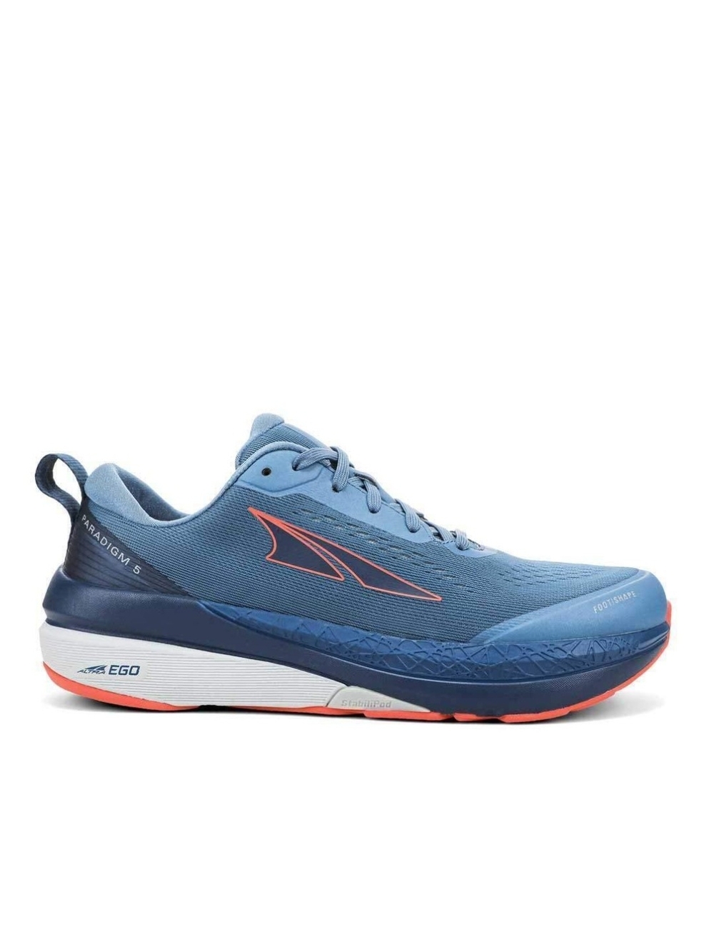 Altra Men’s Light Blue Running Shoe with Coral Accents